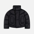 Black Roll Neck Puffer Jacket