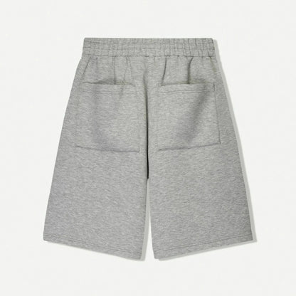 gray jogging shorts