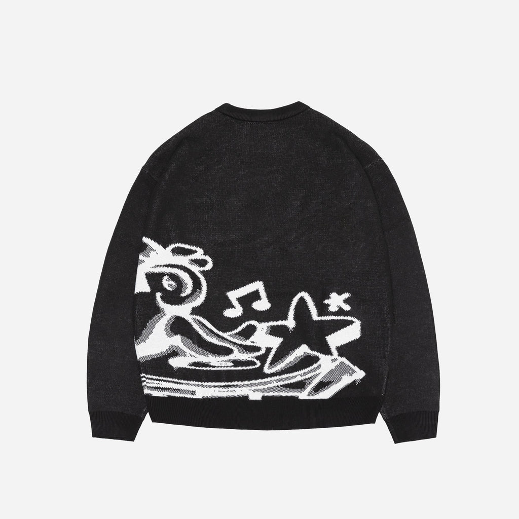 C.R.E.A.M KNIT CREWNECK - BLACK